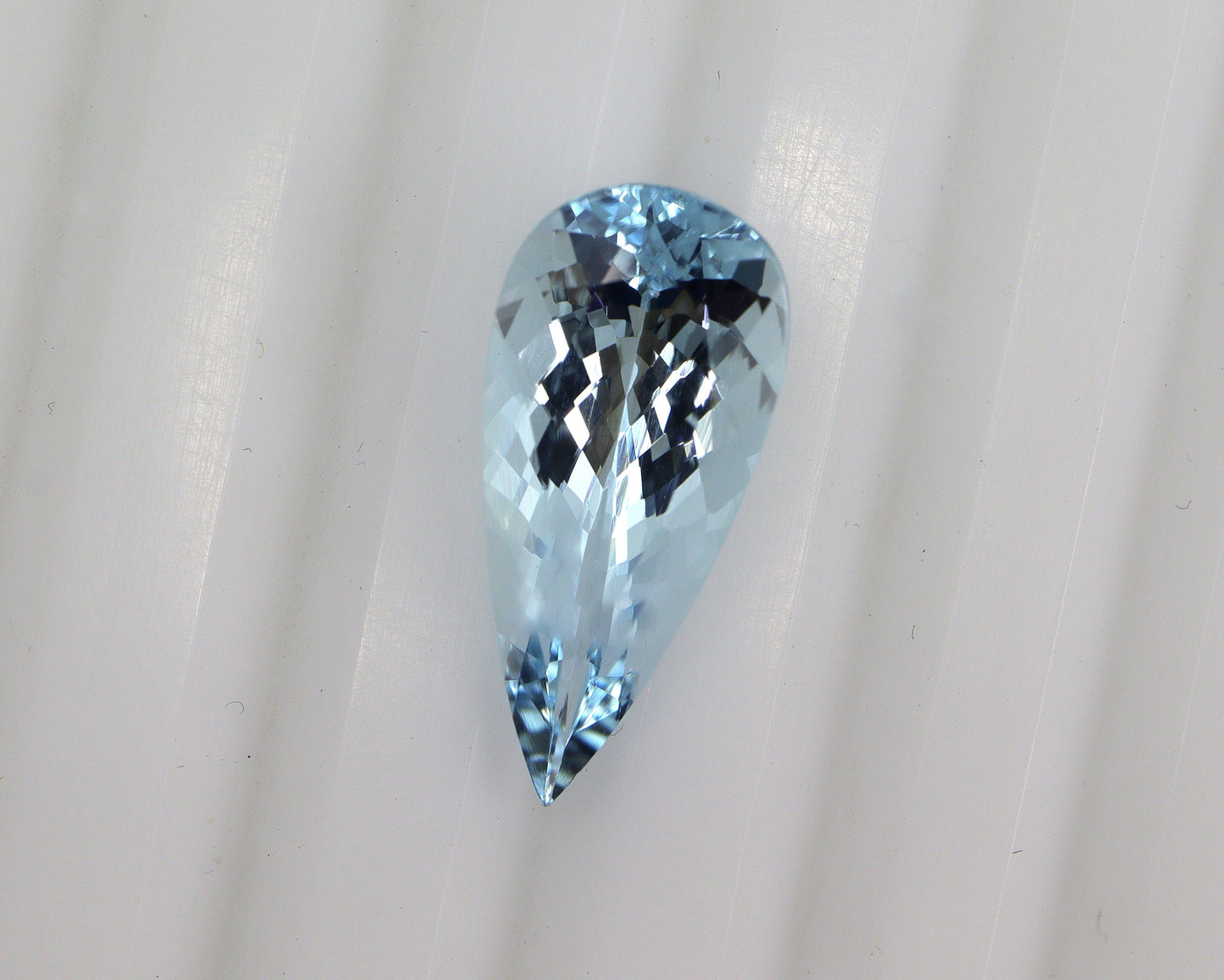 3.6 Ct Natural Aquamarine Pear 18x8.2 mm | AAA+ Blue Gemstone | Long Pear Cut Aquamarine for Ring, Necklace, Pendant | March Birthstone