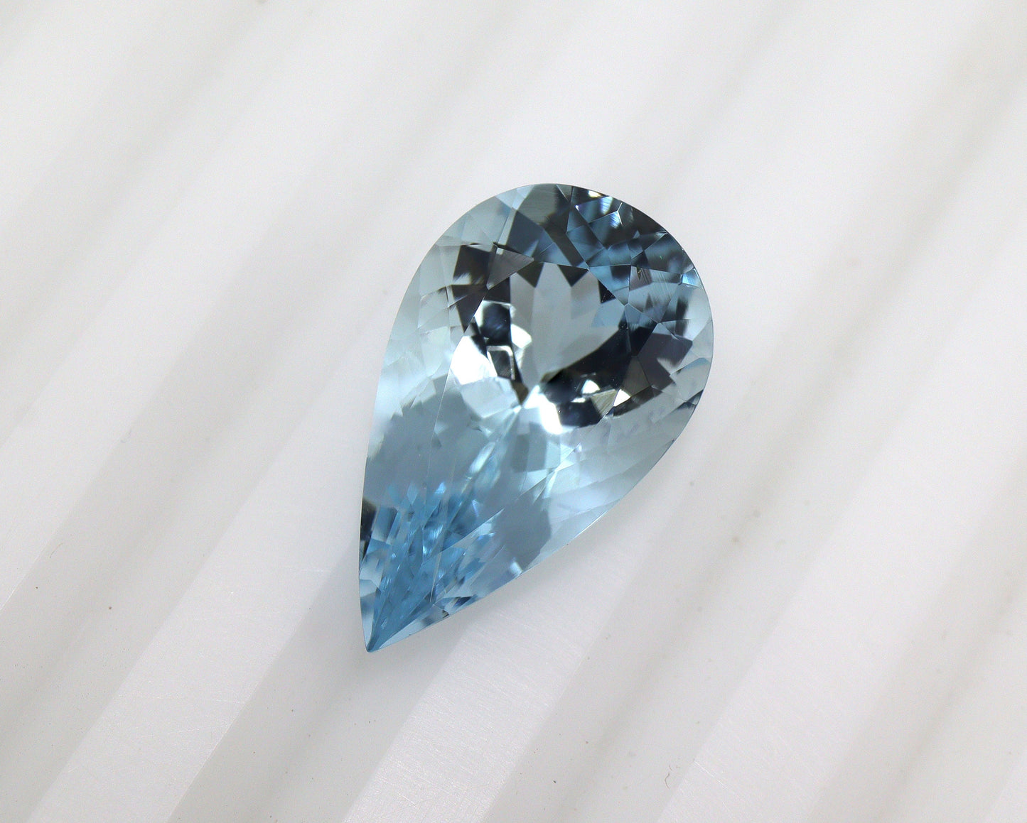 5.3 Ct Aquamarine Pear Cut 16.4x9.9 mm | AAA+ Natural Blue Gemstone | March Birthstone | Loose Aquamarine for Ring, Pendant, Jewelry