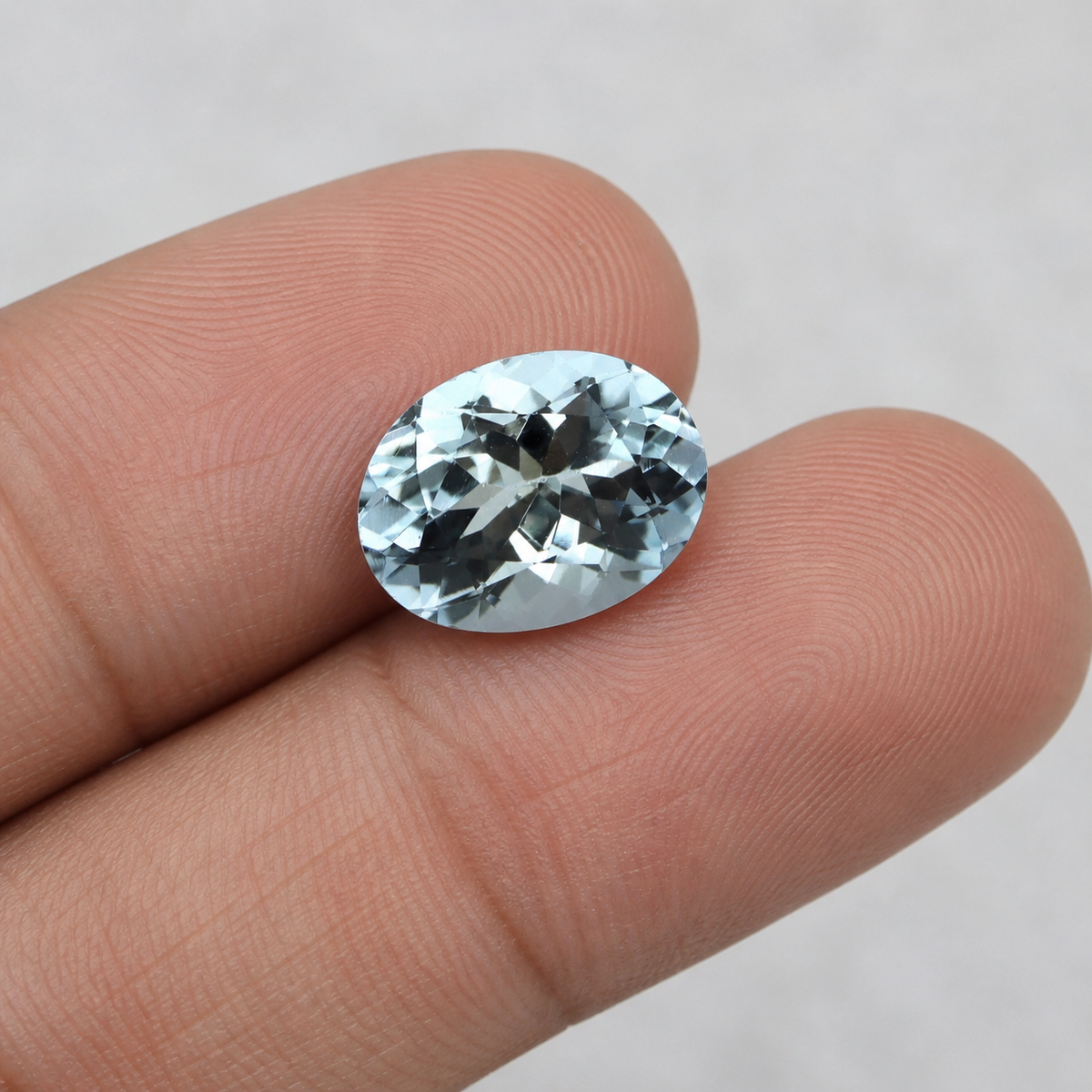 2.4 Ct Aquamarine Oval Cut – AAA Natural Medium Blue Gemstone, Eye Clean Loose Aquamarine for Ring, Pendant