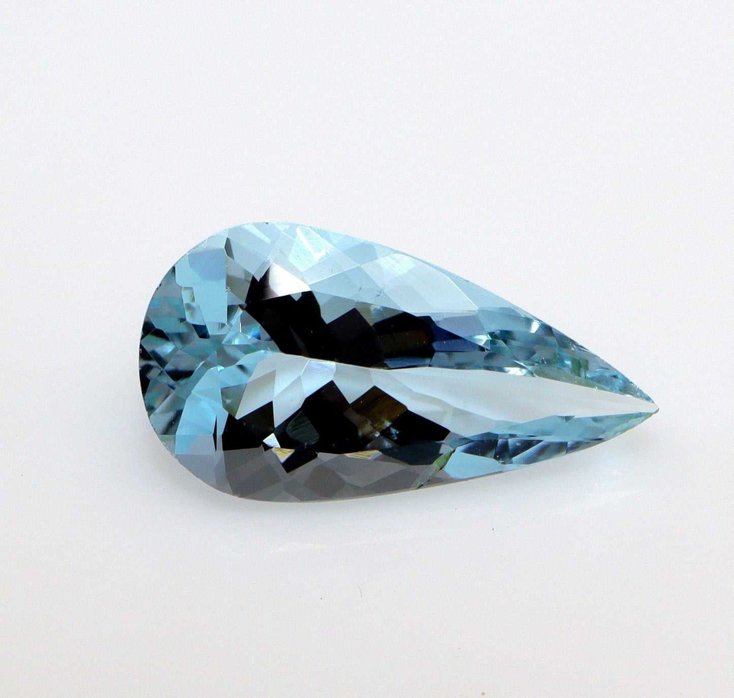 2.5 Ct AAA Natural Aquamarine Pear – Medium Blue VVS – Unheated Untreated March Birthstone – Loose Aquamarine for Custom Jewelry