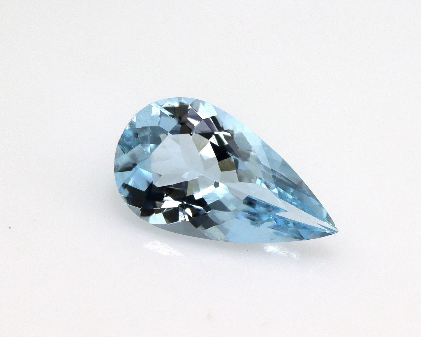 2.6 Ct Natural Aquamarine Pear Cut 14.2x8 mm, AAA Loose Gemstone, Medium Blue March Birthstone, Tear Drop Aquamarine
