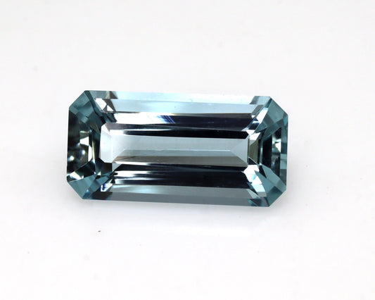 Natural Aquamarine Baguette 2.1 Ct – 11.5x5.8 mm Blue Aquamarine Long Cut, AAA+ Gemstone for Necklace, Pendant, Bracelet, Elongated Pendant