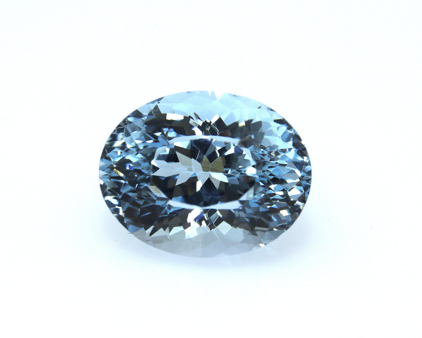 6.6 Ct Oval Cut Aquamarine | AAA+ Natural Blue Gem | Loupe Clean Stone for Fine Jewelry | Ring or Pendant | Certified | 13.3x10.4 mm
