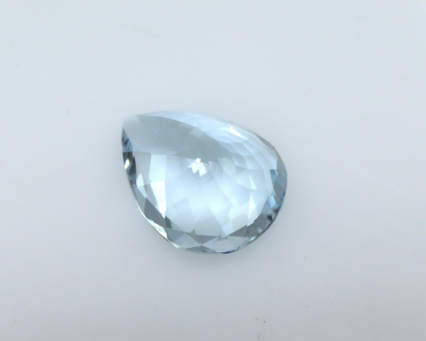 2.1 Ct AAA Natural Aquamarine Pear Cut | Medium Blue Aquamarine | March Birthstone | Loupe Clean Loose Gemstone for Ring or Pendant