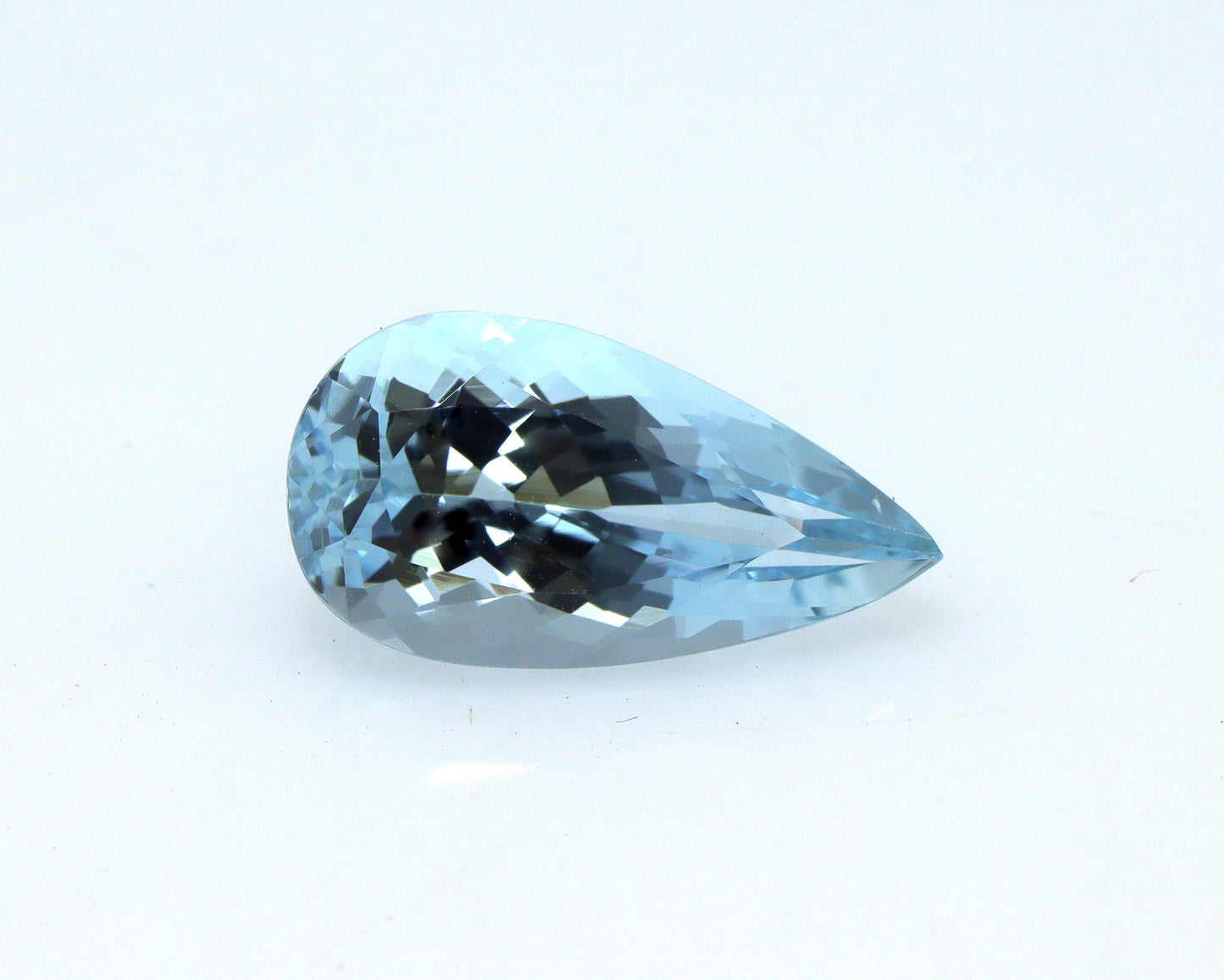 2.2 Ct Natural Aquamarine Pear Cut – 12.5×6.7 mm | Medium Blue | Eye-Clean Faceted Gem | Perfect for Engagement Ring, Halo Pendant