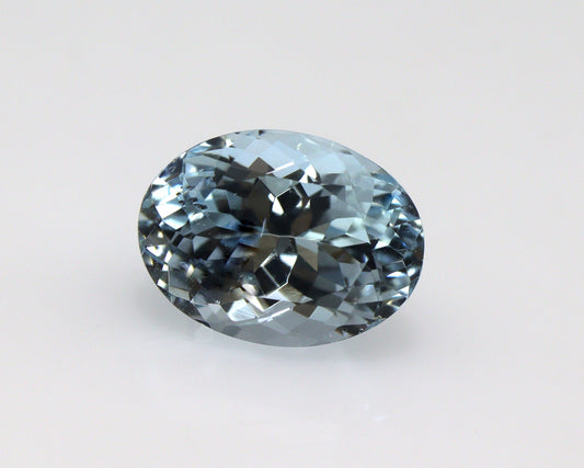 3.3 Ct Natural Aquamarine Oval Cut, 10.8x8 mm Eye Clean Gemstone, Blue Aquamarine For Pendant, Halo Ring Center Stone, Oval Engagement Gem