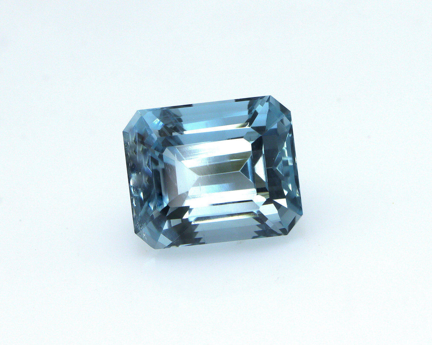 3.9ct Emerald Cut Aquamarine | Natural Medium-Dark Blue Gem | AAA Loose Aquamarine for Ring | Faceted Gemstone, Aquamarine Emerald Cut Ring