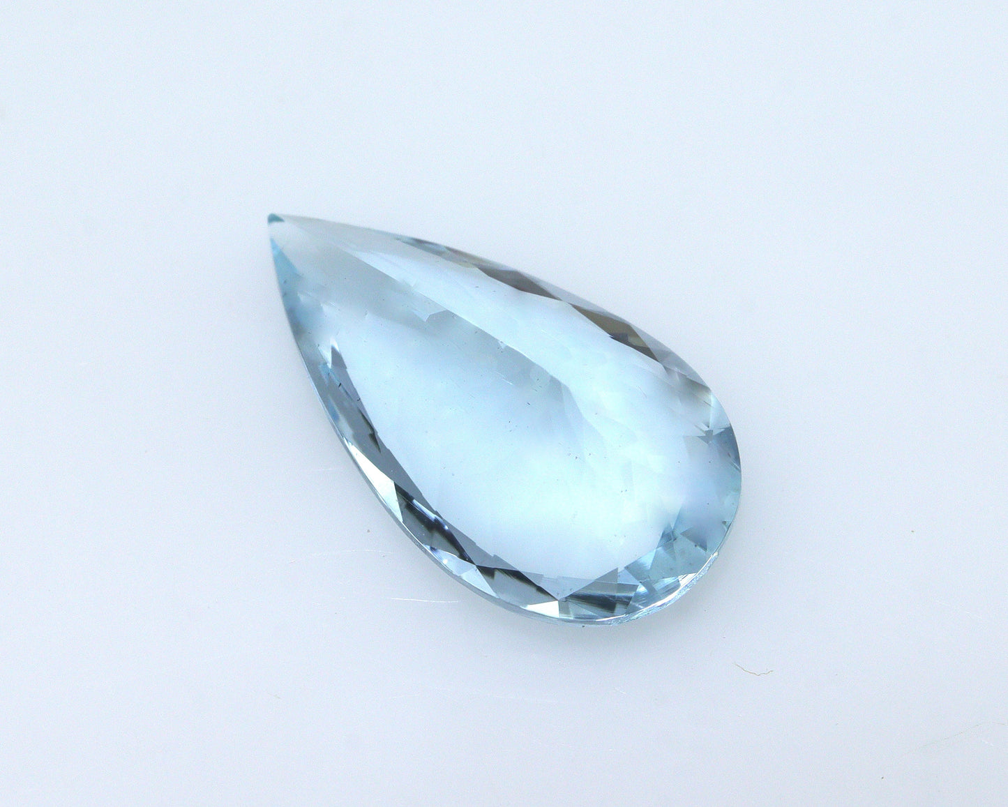 3.1 Ct Pear Cut Aquamarine Gemstone | AAA Natural Blue Aquamarine | Faceted March Birthstone | Loose Aquamarine for Ring or Necklace