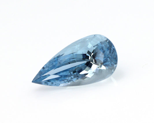 TOP BLUE! 3.9 Ct AAA+ Natural Aquamarine Pear Cut, Loose Aquamarine Gemstone, Pear Engagement Ring Stone