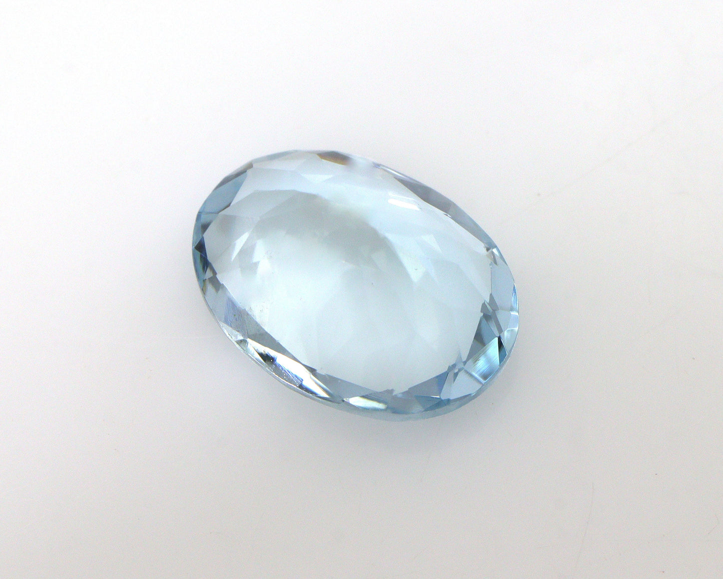2.1 Cts Oval Cut Aquamarine Gemstone | AAA Medium Blue Faceted Stone | March Birthstone | Natural Unheated | Ring, Pendant, Halo Necklace