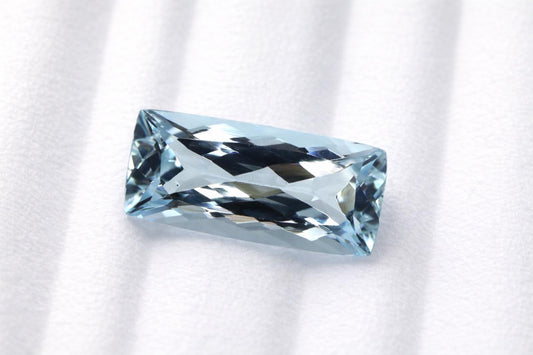 3.1 Ct AAA Aquamarine Cushion Cut, Fine Quality Natural Blue Gemstone, Long Cushion Aquamarine, Aquamarine Necklace Gem