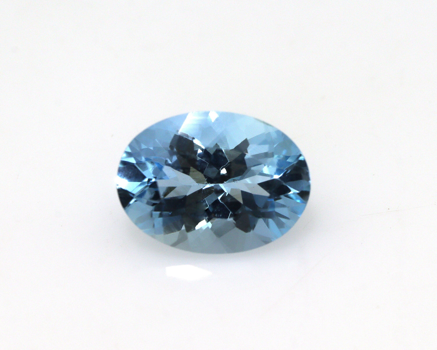 1.75 Ct Dark Blue Natural Aquamarine Oval Cut | AAA+ Unheated Eye Clean Loose Gemstone for Ring & Pendant