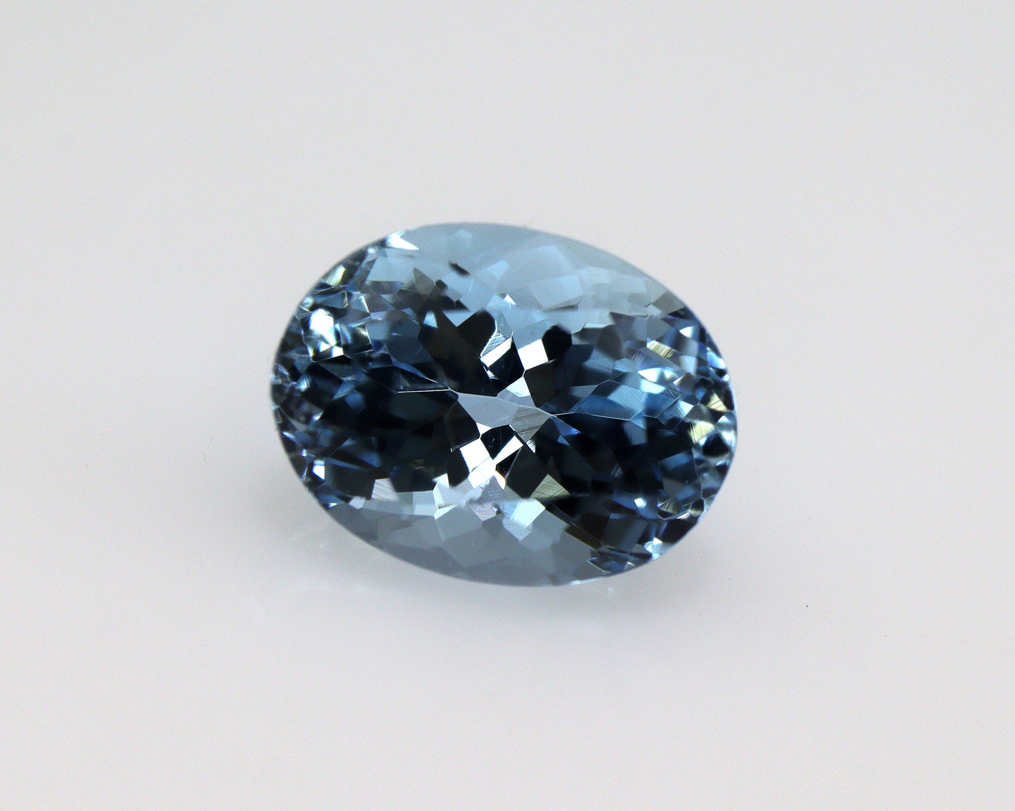 2 Ct Natural Aquamarine Oval Cut Gemstone | Deep Blue Aquamarine | March Birthstone | Micro Faceted Oval for Ring or Necklace Jewelry