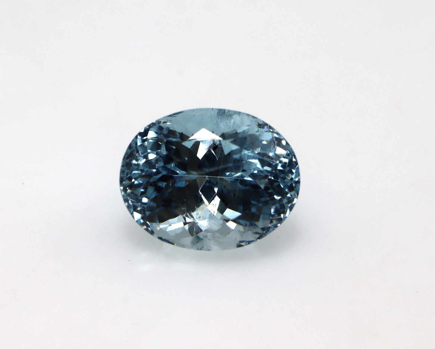 5.93 Ct Natural Aquamarine Oval Cut 12.2x9.7mm, Top Medium Blue Loose Gem for Ring, Necklace, March Birthstone, Oval Cut Ring For Gift