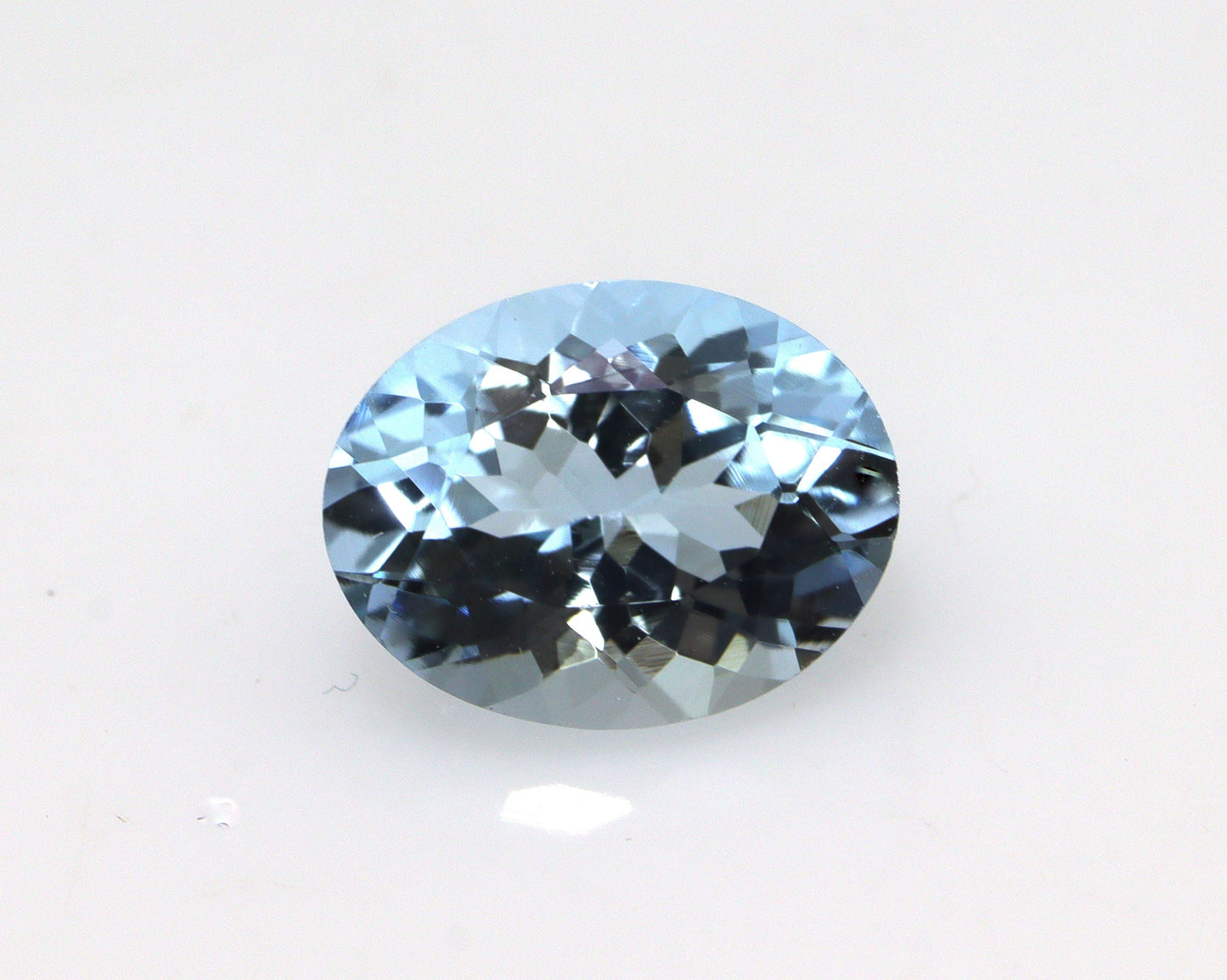 1.7 Ct Fine Blue Aquamarine Oval, 9x7mm Eye Clean Faceted Gem, For Ring or Necklace, Natural & Lustrous, Oval Cut Gemstone , Oval Ring