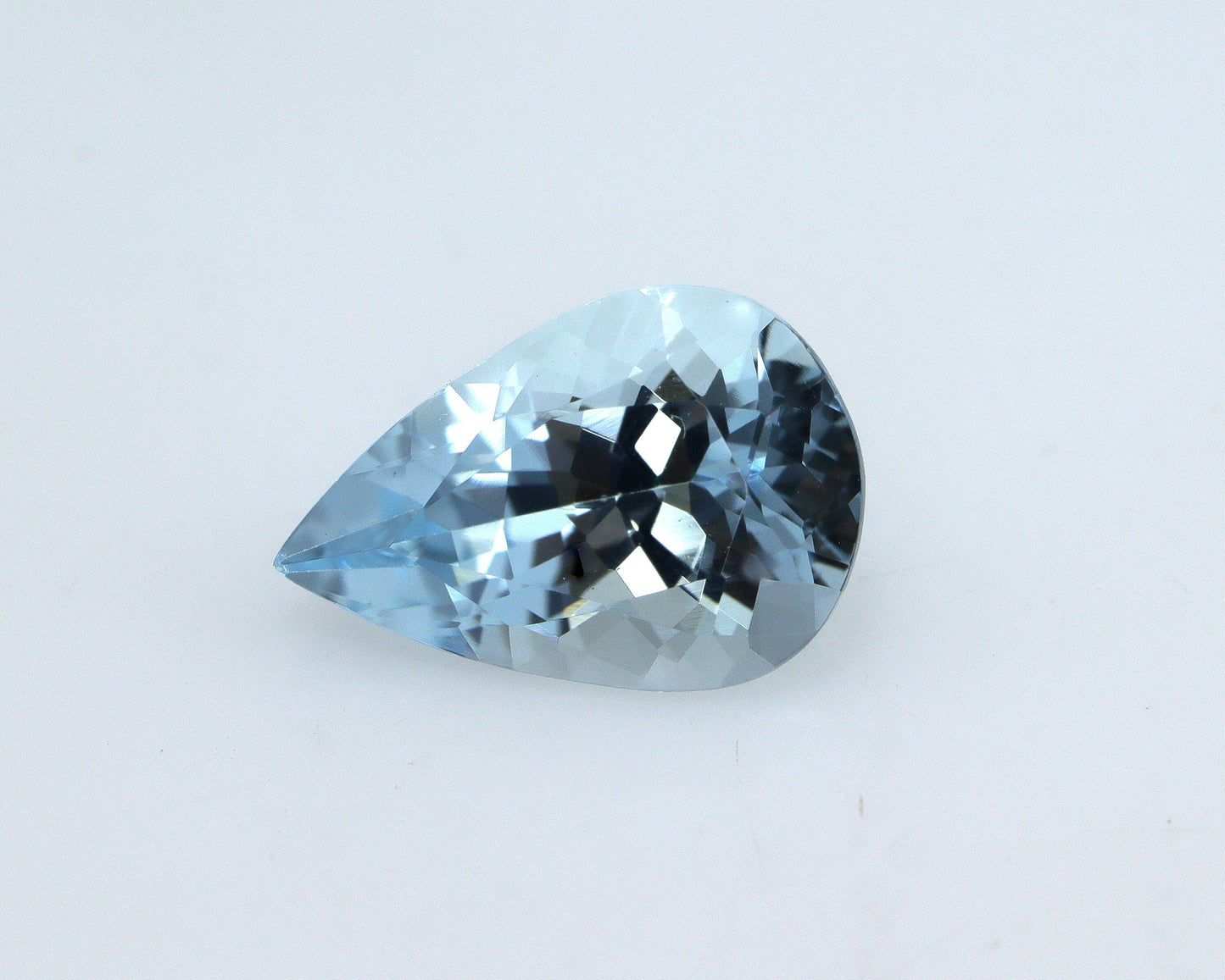 1.54 Ct Natural Aquamarine Pear Cut, 10.2x7 mm Medium Blue Gemstone, AAA Aquamarine for Drop Pendant, Tear Drop Pendant Necklaces