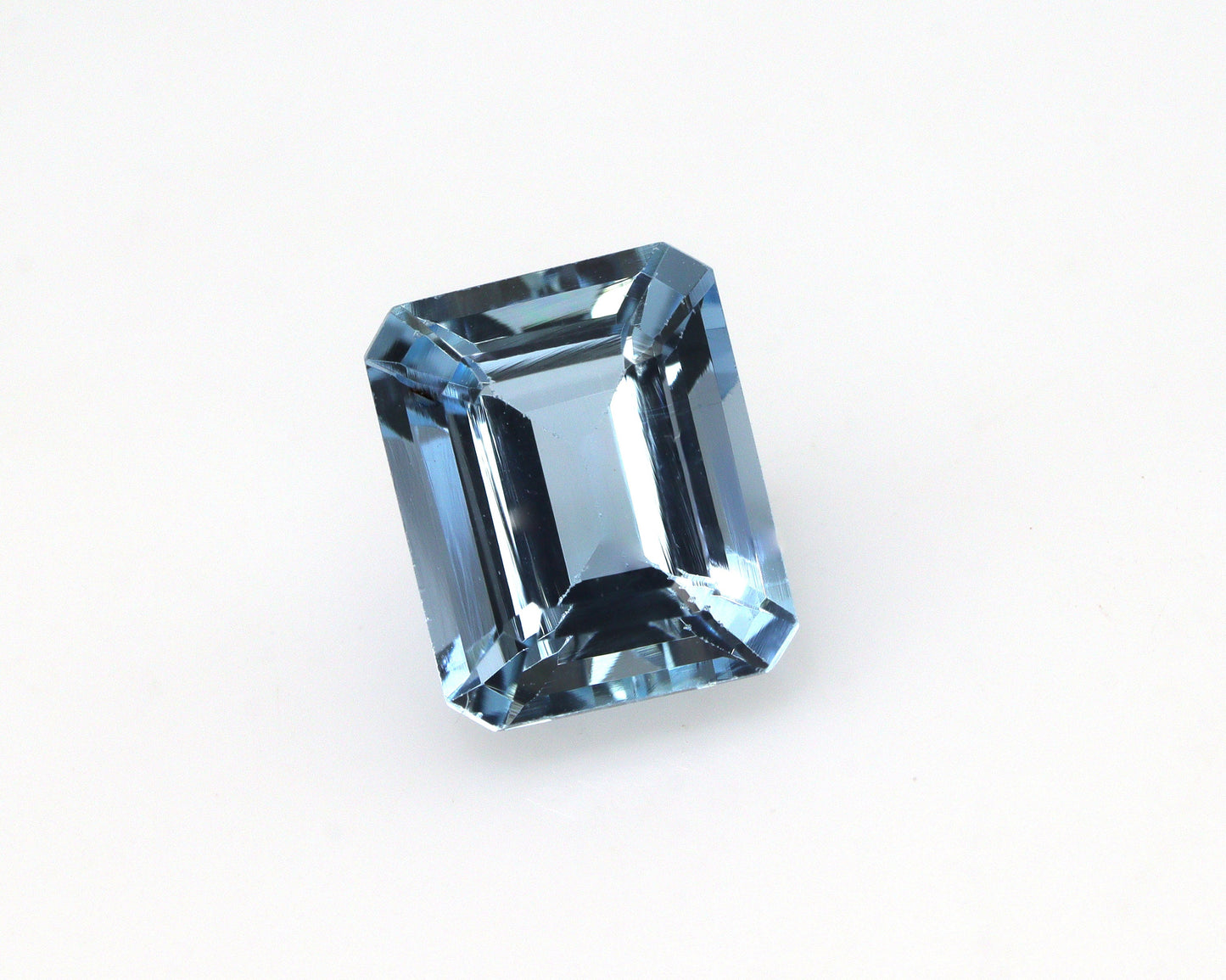 1.56 Ct AAA+ Natural Aquamarine Emerald Cut 7.6×6.2 mm | Medium to Dark Blue Eye Clean Gemstone | March Birthstone for Ring or Pendant
