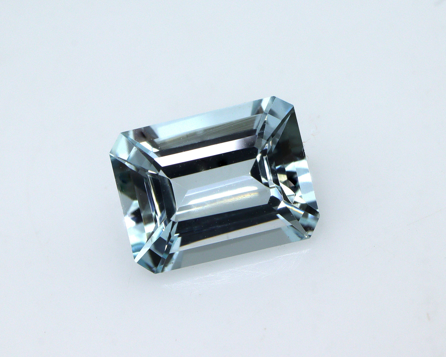 2 Ct AAA Natural Aquamarine Emerald Cut | 9.2x7 mm Blue Gemstone | Eye-Clean Aquamarine for Engagement Ring or Custom Jewelry