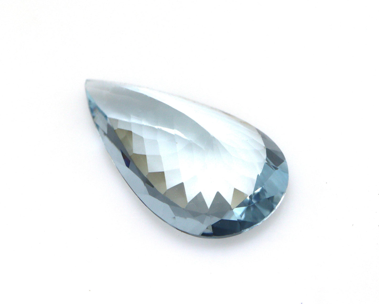 6.3 Ct Natural Aquamarine Pear Cut 19x11 mm | AAA Blue Faceted Gemstone | Loose Aquamarine for Ring, Pendant, Necklace, March Birthstone