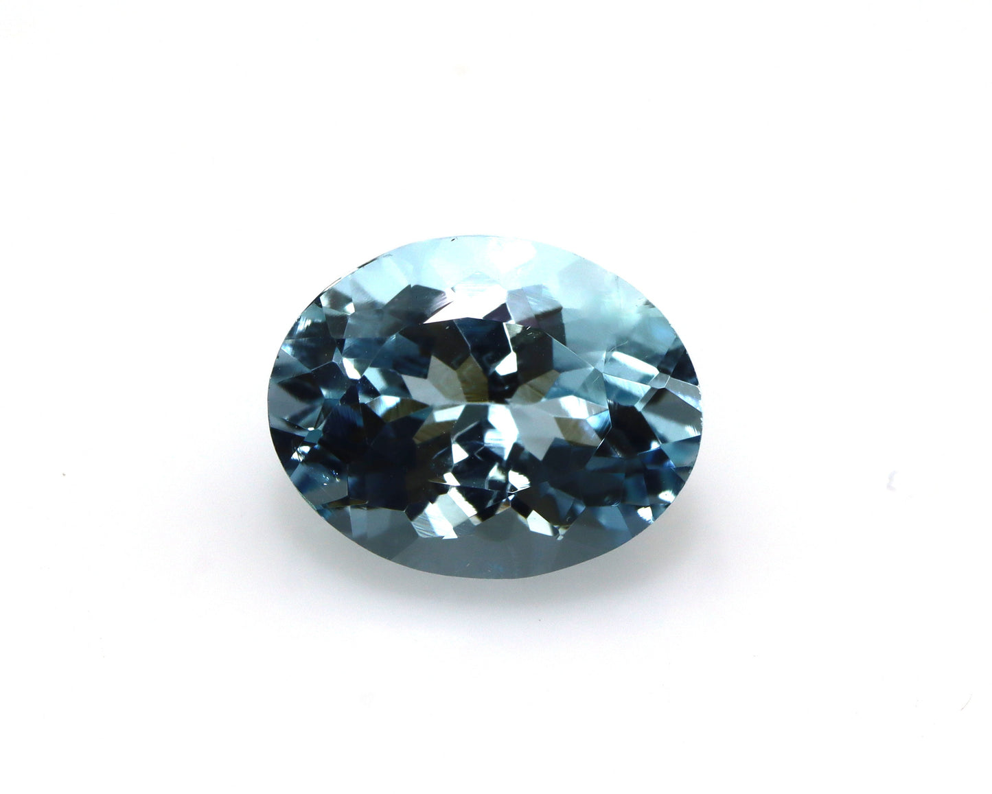 Top Color! 2.3 Cts Aquamarine Oval Cut, Dark Blue Natural Gemstone, 9.8x7.8 mm Eye Clean AAA Aquamarine for Ring