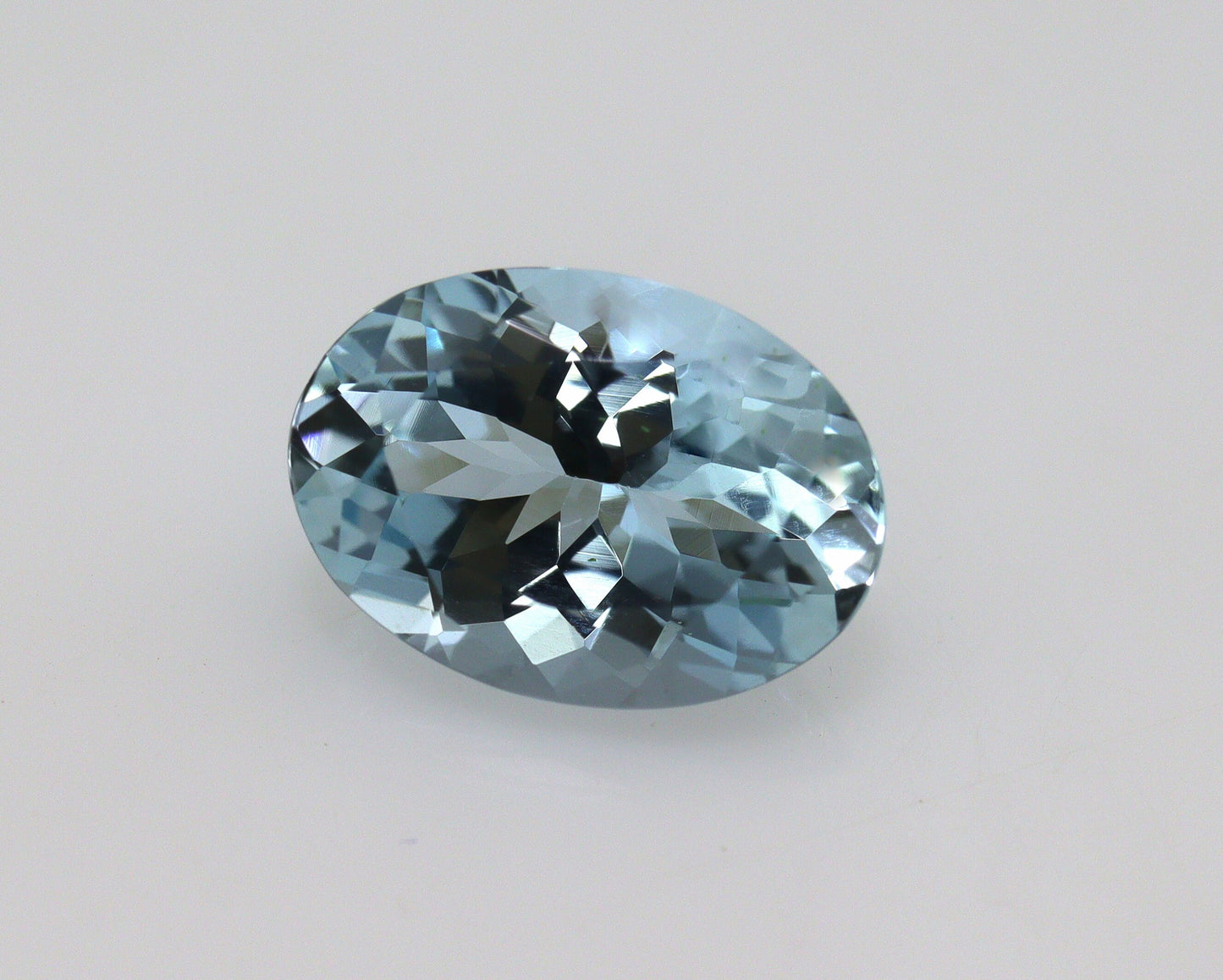 1.4 Ct Natural Aquamarine Oval Cut, 9x6.5 mm Eye Clean Gemstone, Light Blue Aquamarine for Halo Ring, Pendant or Solitaire, Fine Jewelry