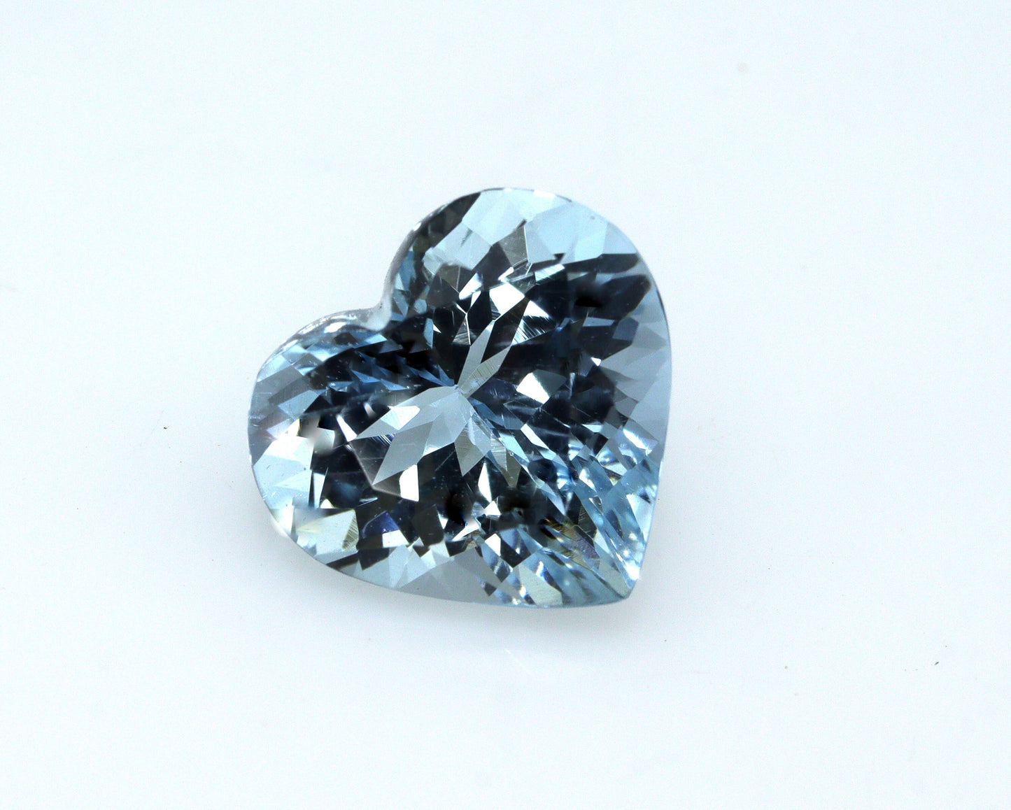1.95 Ct AAA+ Blue Aquamarine Heart | Natural Eye Clean Unheated Gemstone for Engagement Ring or Pendant