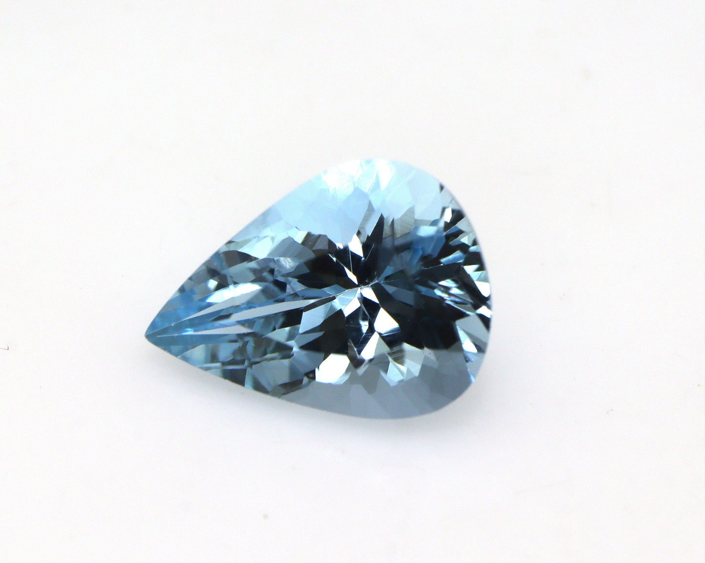 AAA+ Aquamarine Pear Cut 2.29 Ct | Dark Blue Loupe Clean Gemstone | Finest Quality Pear Cut Aquamarine | Aquamarine For Custom Jewelry