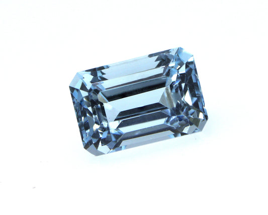 1.9 Ct Emerald Cut Aquamarine | AAA Natural Aquamarine for Jewelry | East West Ring Gemstone | Eye Clean | Horizontal Ring | East West Ring