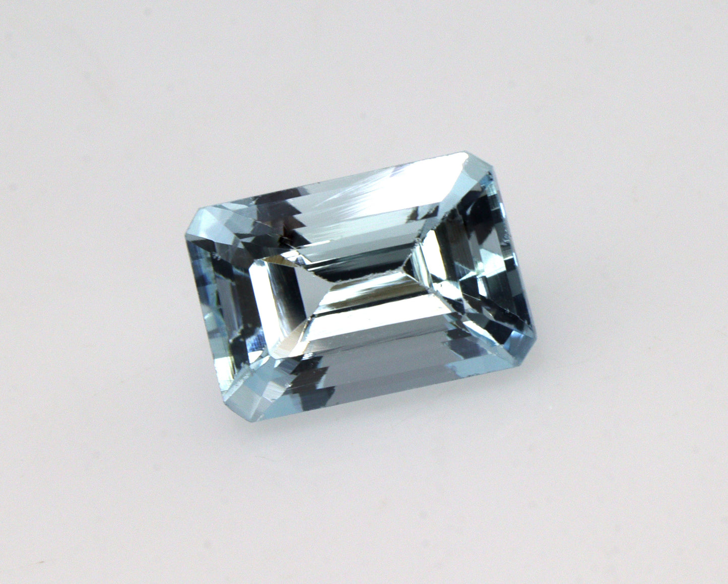 2 Ct Emerald Cut Aquamarine Gemstone | AAA Natural Aquamarine Octagon | Light Blue March Birthstone | For Ring or Necklace | Loose Stone
