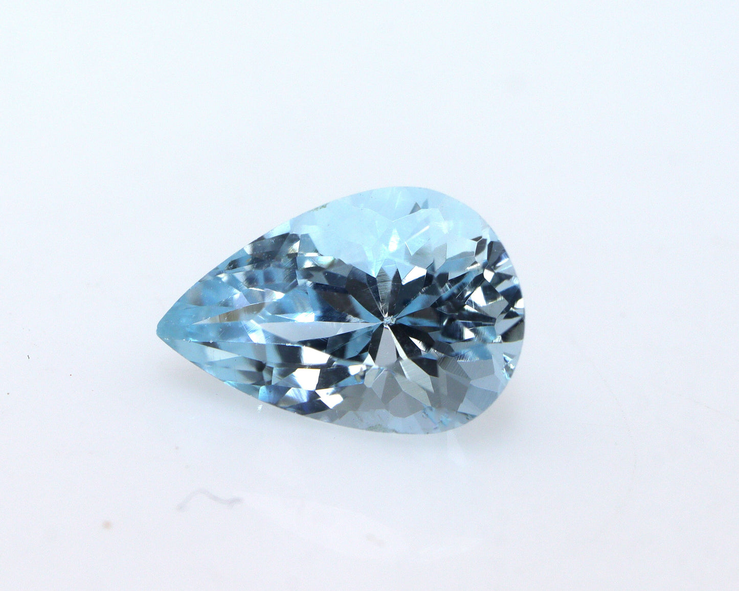 AAA Natural Aquamarine Pear 9x6 mm | 1.3 Ct Blue Gemstone | No Heat Untreated Aquamarine | March Birthstone | Engagement Ring Supply