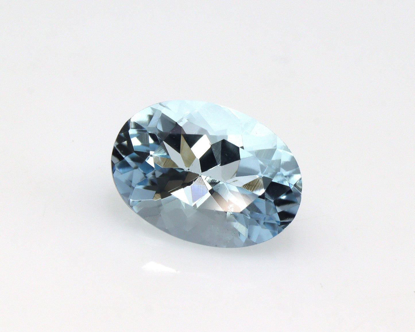 2.1 Cts Oval Cut Aquamarine Gemstone | AAA Medium Blue Faceted Stone | March Birthstone | Natural Unheated | Ring, Pendant, Halo Necklace