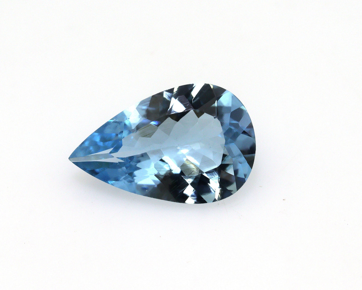 2.25 Ct Santa Maria Aquamarine Pear | Dark Blue Natural Gem | Loupe Clean Unheated | Pear Cut Ring Stone | AAA+, Top Notch Quality,
