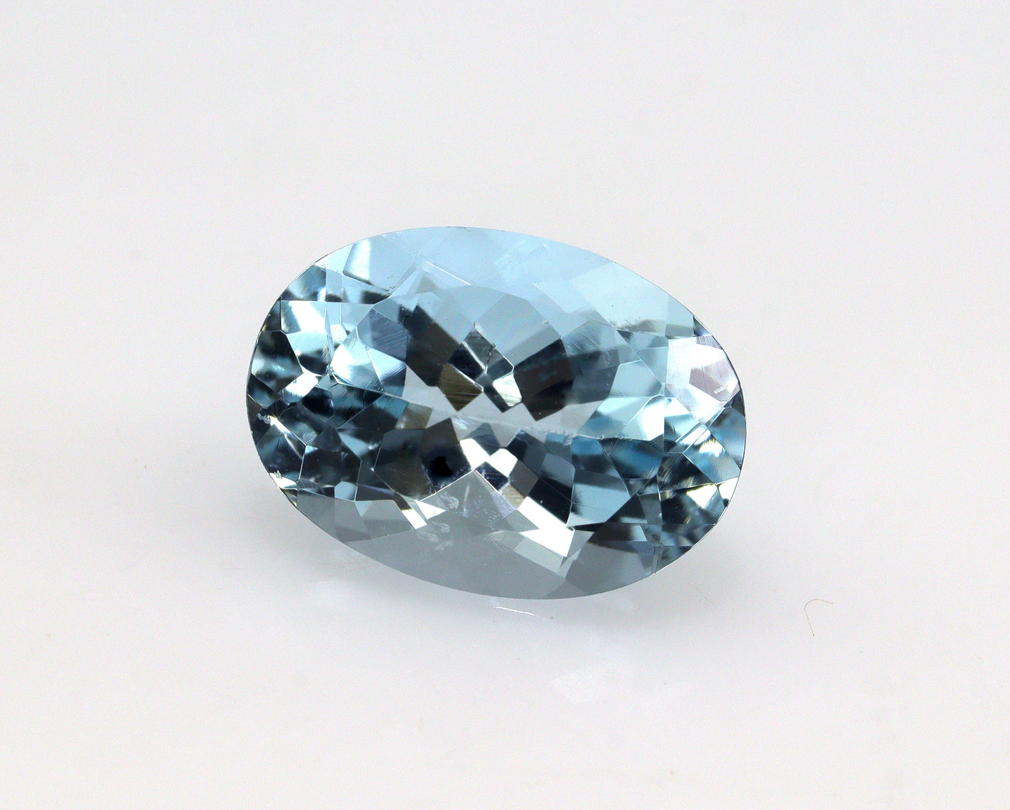 2.3 Ct Natural Aquamarine Oval Cut Gemstone 10x7 mm | AAA Blue Aquamarine Loose Stone for Engagement Ring