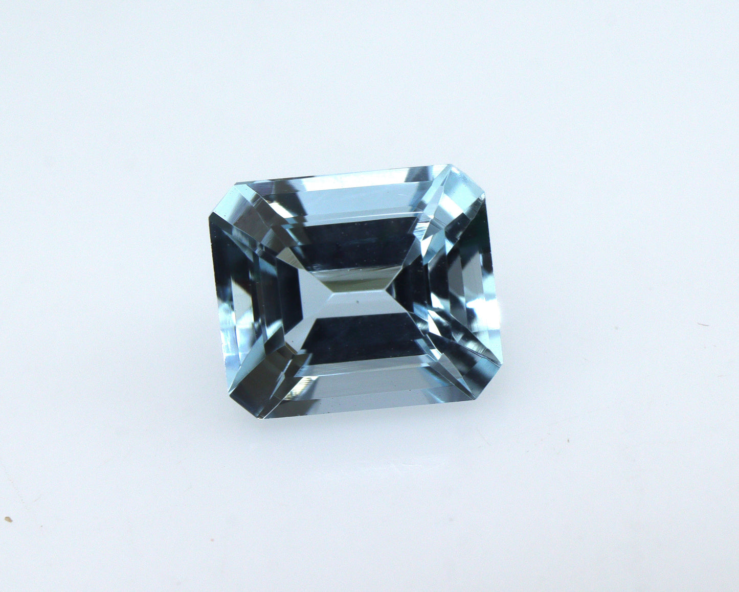 1.15 Ct Natural Aquamarine Emerald Cut, 6.6x5.7 mm Medium Blue Gemstone, AAA Eye Clean Aquamarine for Engagement Ring, March Birthstone
