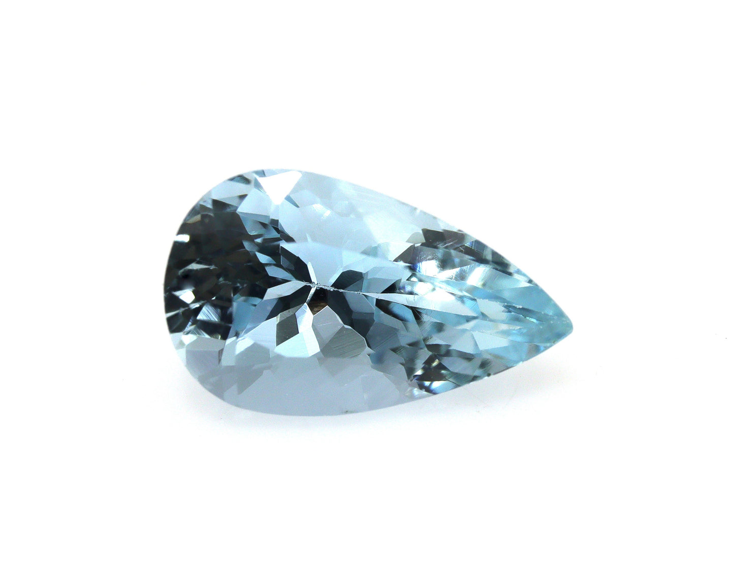 3.1 Ct Dark Blue Aquamarine Pear | AAA++ Loupe Clean Gemstone | Natural Pear Cut March Birthstone | Wedding Ring Stone