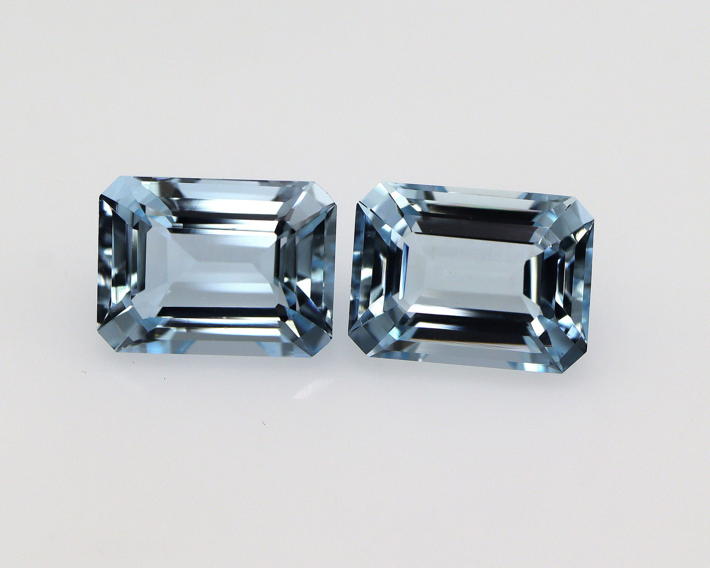8x6 mm Aquamarine Gemstones – Emerald Cut, 1.6ct Natural March Birthstone, Medium Blue, Eye Clean, Custom order Aquamarine, Calibrated Stone