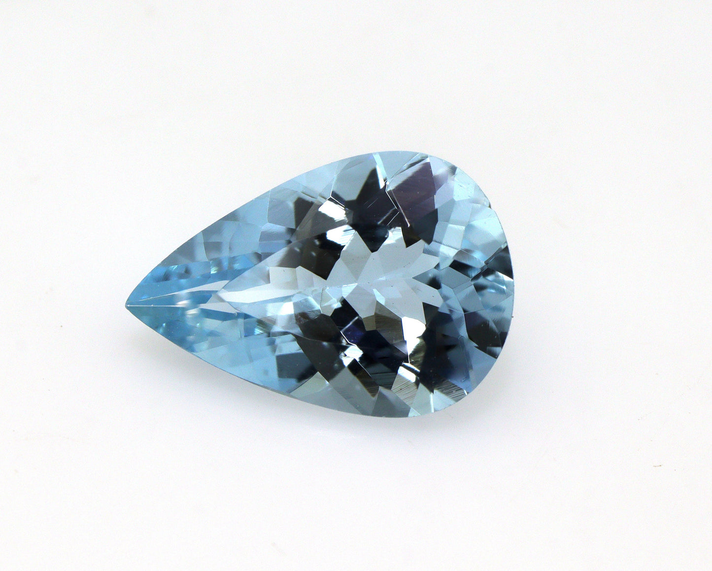 TOP Grade Natural Aquamarine 2 Ct Pear Cut Gemstone | 11.6x7.9 mm Loupe Clean Blue Aquamarine | March Birthstone | Untreated AAA Stone