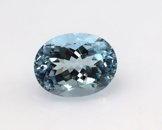 3.3 Ct Oval Aquamarine Gem | AAA Natural Blue Stone | For 14K Engagement Ring or Pendant | Eye Clean | Medium-Dark Blue, Oval Ring Stone