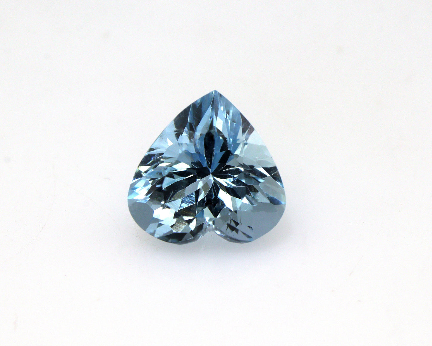 EXCLUSIVE 9 mm Natural Aquamarine Heart | AAA+ Dark Blue Loupe Clean Gemstone | Top Quality Deep Blue Aquamarine for Engagement Ring