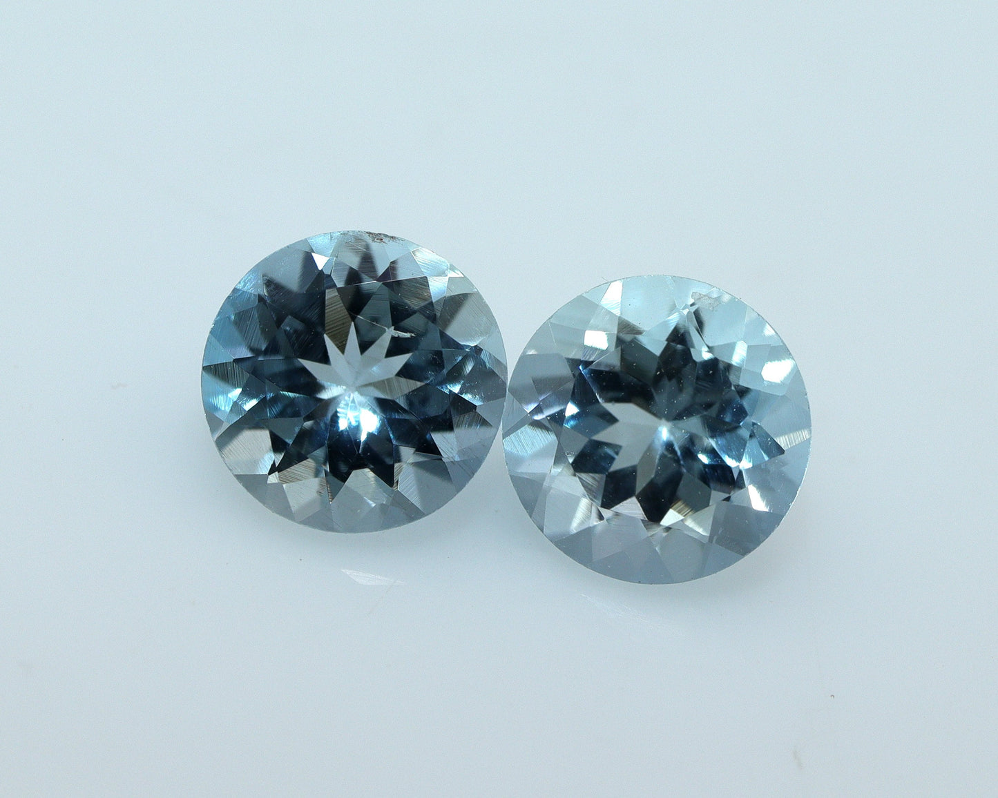 7 mm Natural Aquamarine Round Cut Gemstone, AAA Calibrated Aquamarine, Medium Blue