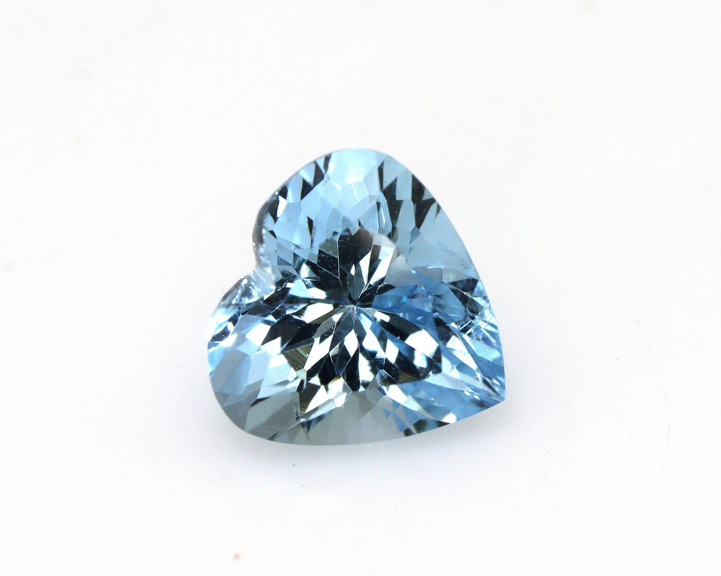 EXCLUSIVE 9 mm Natural Aquamarine Heart | AAA+ Dark Blue Loupe Clean Gemstone | Top Quality Deep Blue Aquamarine for Engagement Ring