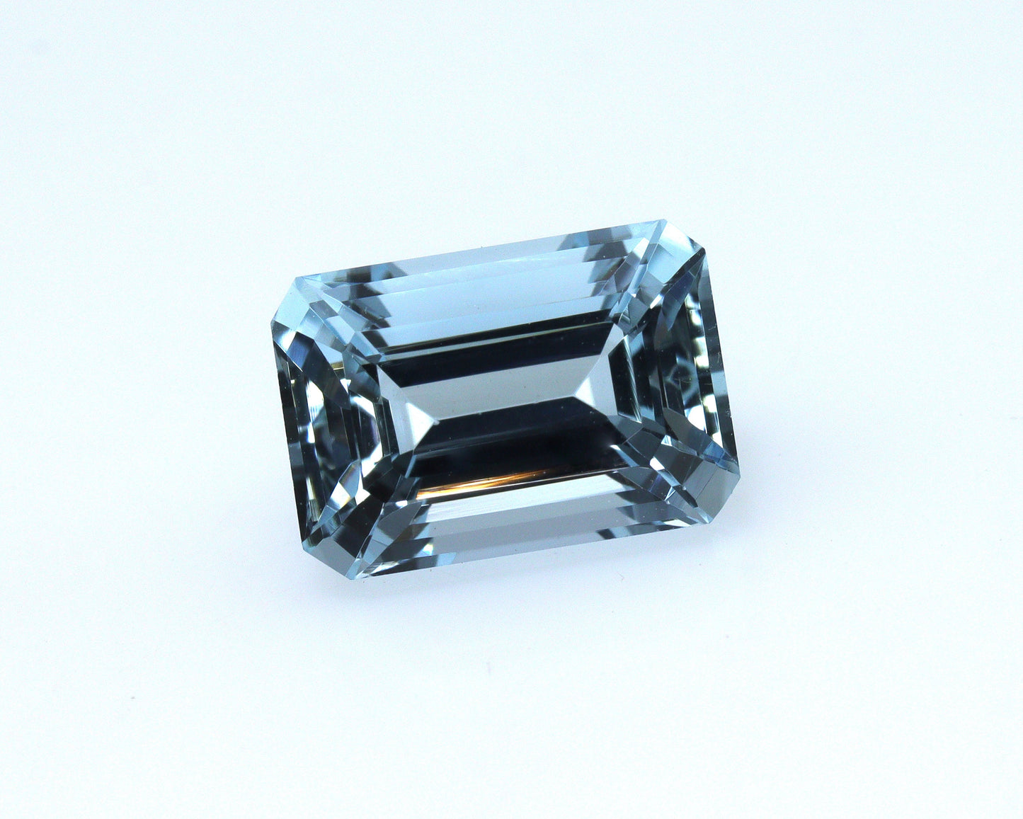 2.6 Ct Emerald Cut Aquamarine Gemstone for Engagement Ring | Natural Aquamarine March Birthstone | AAA+ Faceted Blue Stone