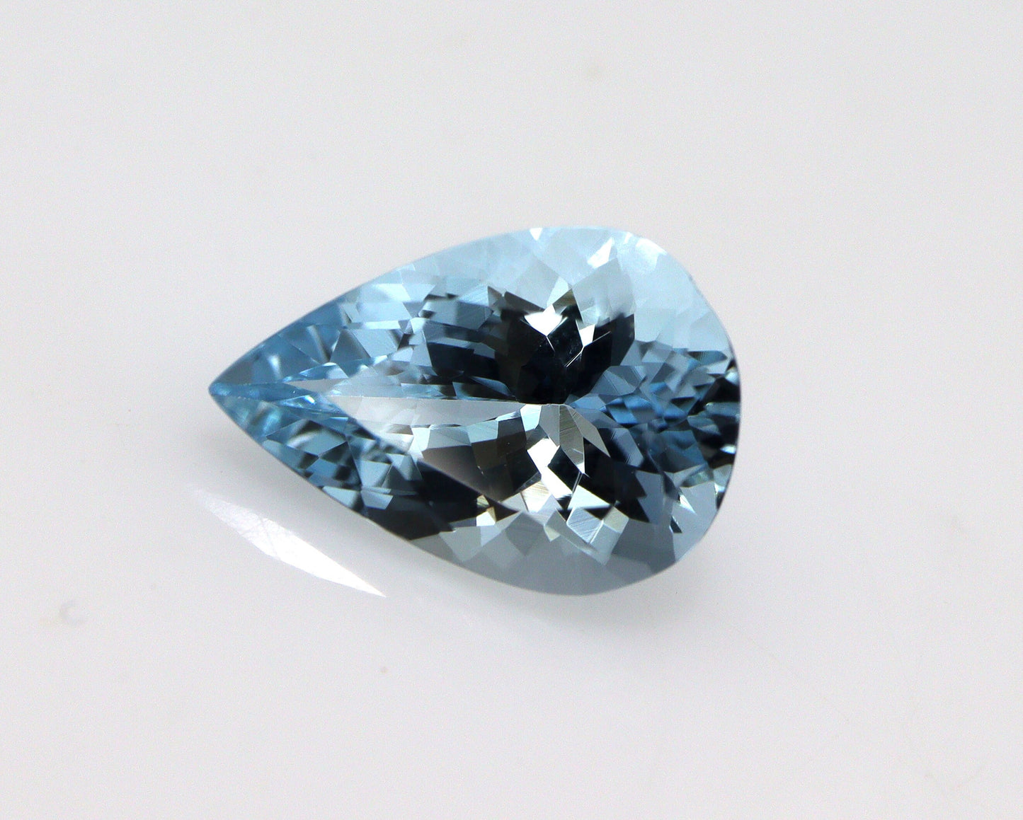 BEAUTY! AAA+ Natural Aquamarine Pear Cut, 1.95 Cts For Aquamarine Pear Ring, Diamond Halo Necklace, Pear Pendant, Aquamarine Engagement Ring