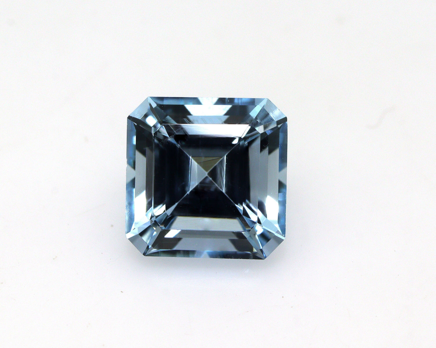 3 Ct Asscher Cut Aquamarine | 8.4 mm Dark Blue Square Gemstone | Asscher Cut Ring | TOP QUALITY Aquamarine AAA+