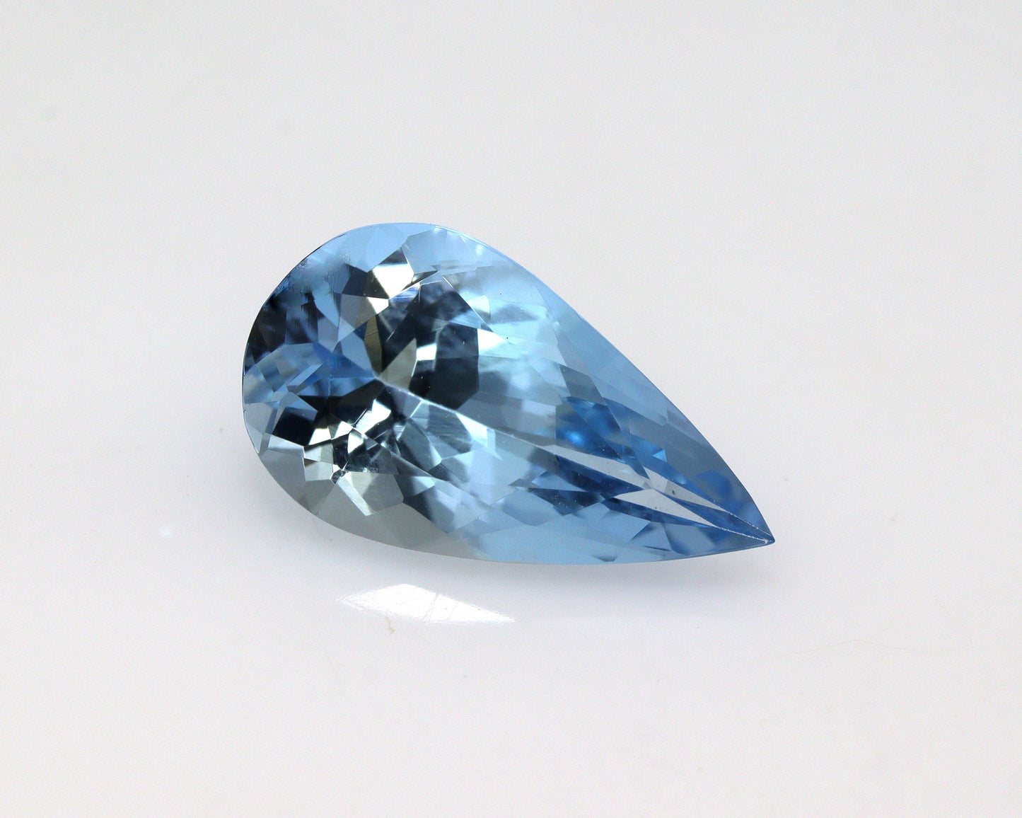 2.28 Ct Top Blue Aquamarine Pear Cut | AAA+ Loupe Clean Natural Gem | Unheated Untreated | Loose Aquamarine for Engagement Ring, Santa Maria