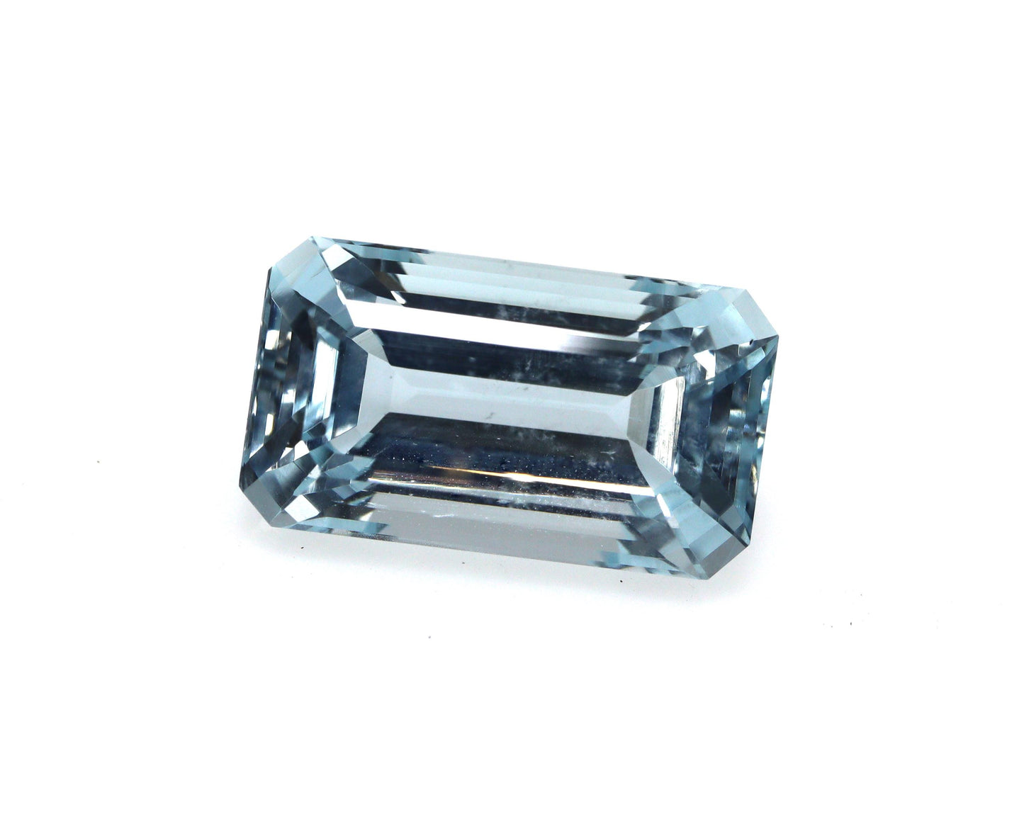 Natural Aquamarine Emerald Cut Gem 6.38 Ct, Medium Blue March Birthstone, Loose Stone for Ring, Custom Fine Jewelry, 14x8x7.4 mm Long Stone