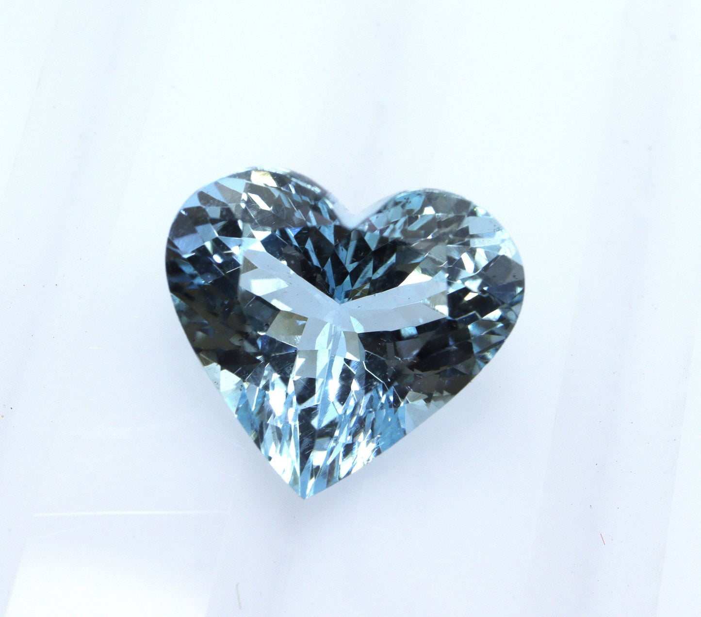 4.8 Ct AAA Natural Aquamarine Heart Cut, Medium Blue Gemstone, Heart Engagement Ring Stone, Aquamarine Pendant, March Birthstone