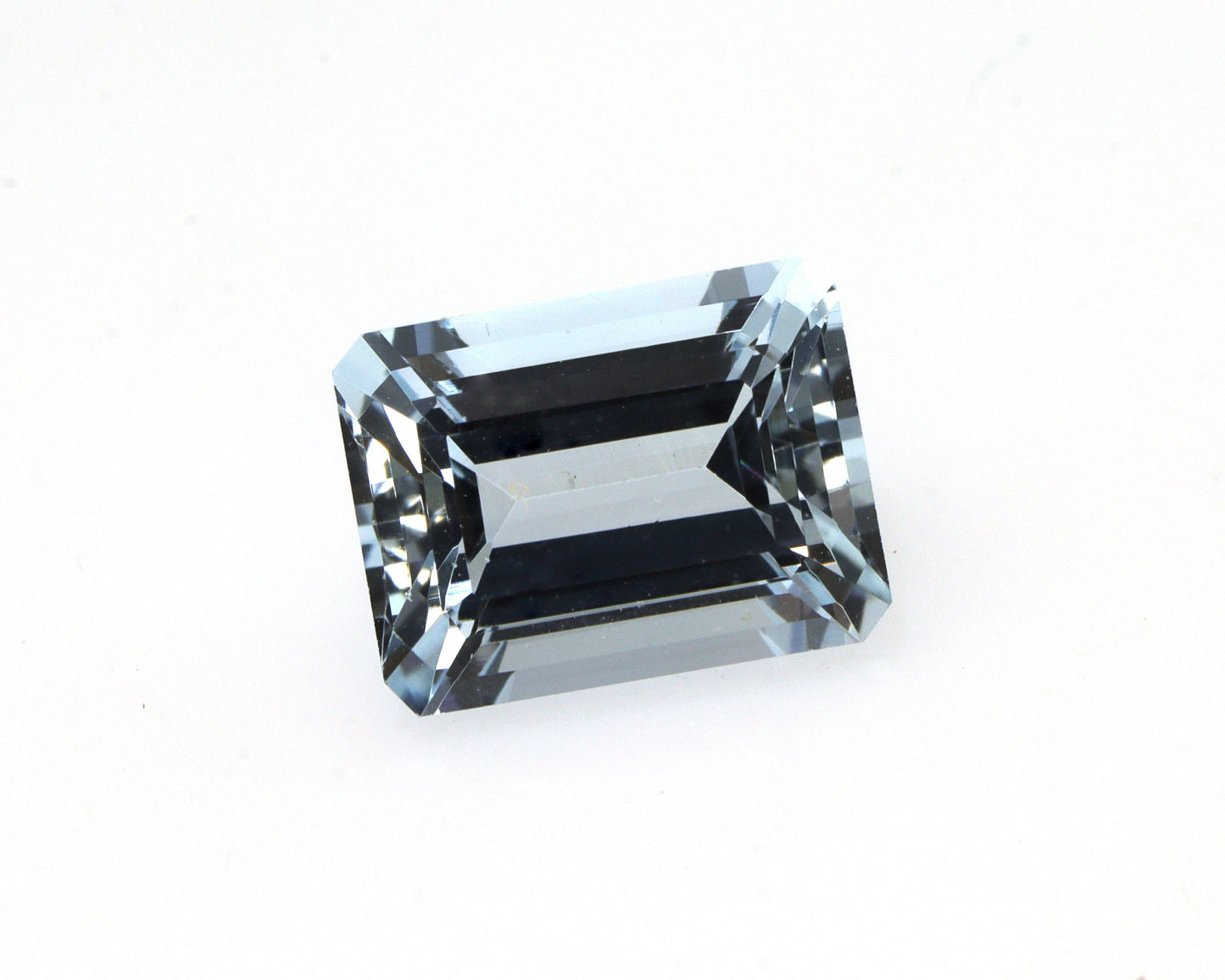 1.7 Ct AAA Natural Aquamarine Emerald Cut | 8 × 6.2 mm Light Blue Loose Gemstone | March Birthstone