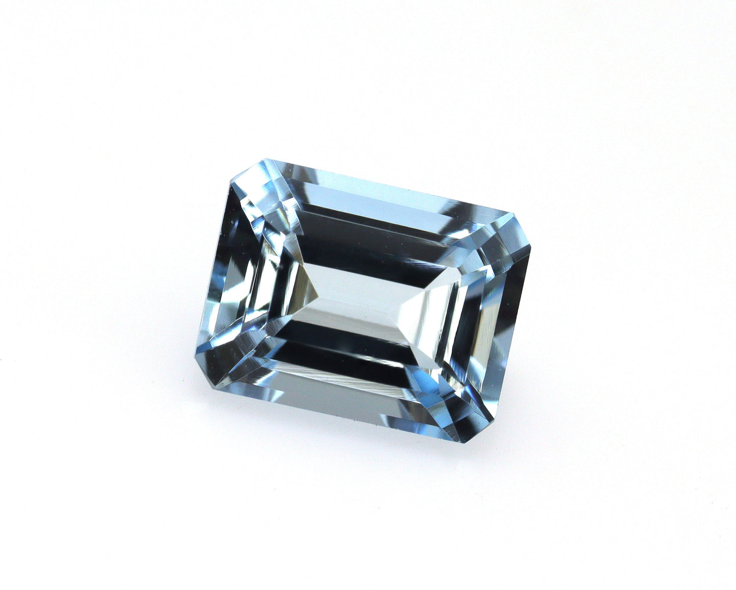 SUPER QUALITY 1.25 Ct AAA Natural Aquamarine Emerald Cut | 7.3x5.6 mm Octagon Loose Gemstone | Medium Blue Aquamarine for Custom Ring