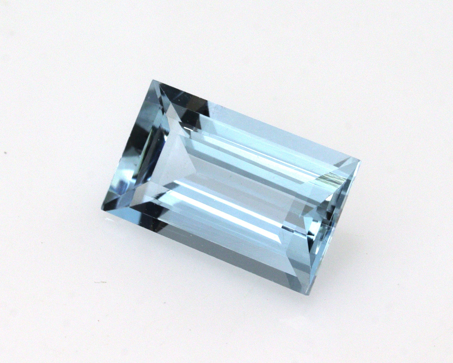 1.3 Ct Baguette Cut Aquamarine Gemstone | AAA Medium Blue | Natural Unheated | Minimalist Ring, Rectangle Pendant, Emerald Cut Jewelry